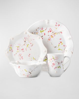 Berry & Thread Floral Sketch 4pc Place Setting - Cherry Blossom