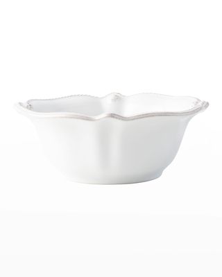 Berry and Thread Whitewash Cereal/Ice Cream Bowl