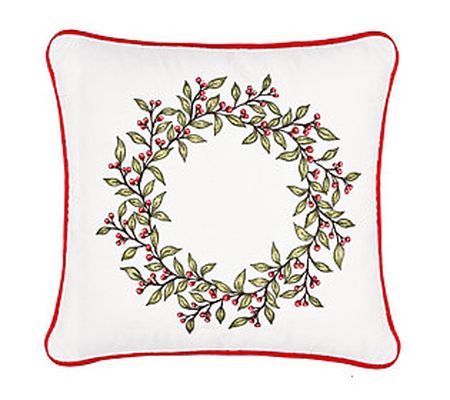 Berry Garland Pillow by C&F Home