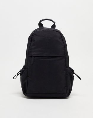 Bershka crossbody backpack in black