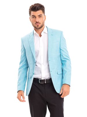 Bertigo Men's Tropici Blazer in Turquoise