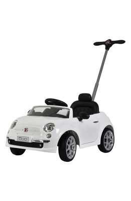 Best Ride on Cars Fiat 500 Push Car with Handle in White