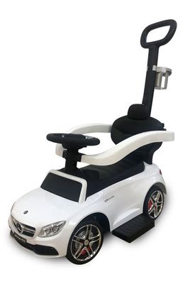 Best Ride on Cars Mercedes C63 3-in-1 Push Car in White