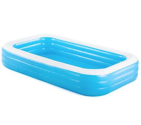 Bestway H2OGO! Rectangular Inflatable Family Pool, Blue