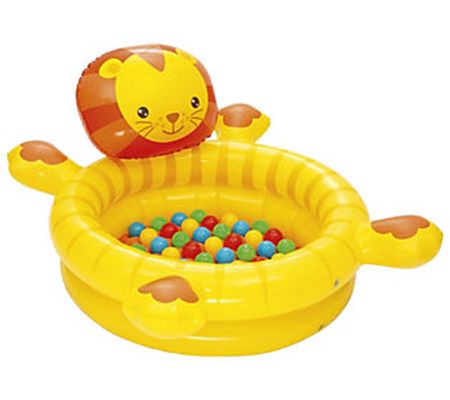 Bestway Up, In & Over 44" x 39" x 24" Lion Ball Pit