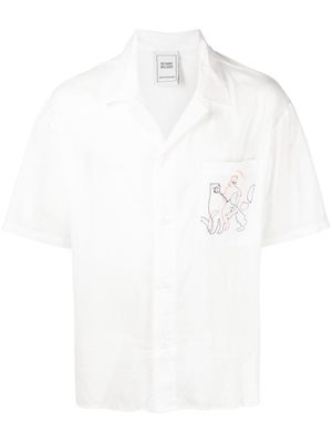 Bethany Williams embroidered-pocket detail shirt - White