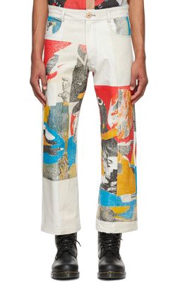 Bethany Williams Off-White Cotton Trousers