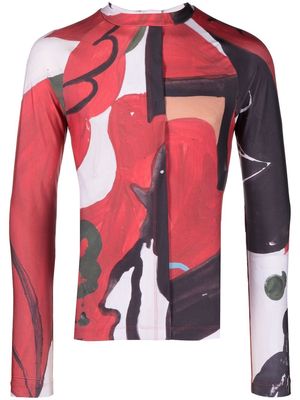 Bethany Williams Our Makers graphic-print shirt - Red