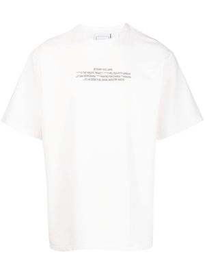 Bethany Williams text-print cotton T-shirt - White