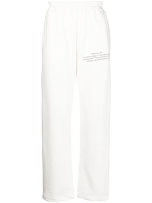 Bethany Williams text-print track pants - White