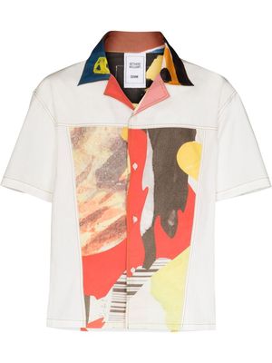 Bethany Williams x Browns abstract-print short-sleeved shirt - White