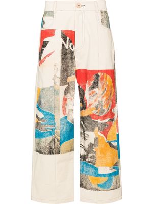 Bethany Williams x The Magpie Bell Tent jeans - Neutrals