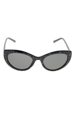 Betsey Johnson 54mm Cat Eye Sunglasses in Black