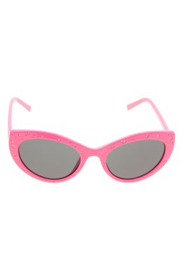 Betsey Johnson 54mm Cat Eye Sunglasses in Hot Pink