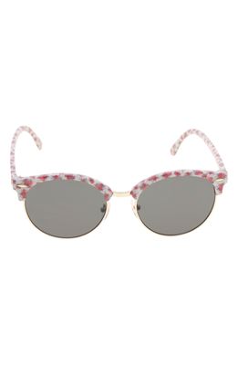 Betsey Johnson 54mm Cat Eye Sunglasses in Pink Floral
