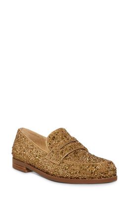 Betsey Johnson Aron Penny Loafer in Gold