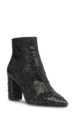Betsey Johnson Cady Crystal Pavé Bootie in Black