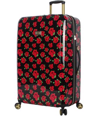 Betsey Johnson Covered Roses Checked Expandable Spinner in Multi
