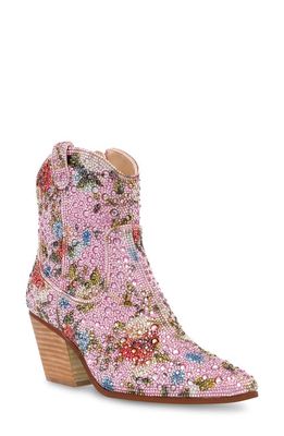 Betsey Johnson Diva Embellished Bootie in Floral Multi