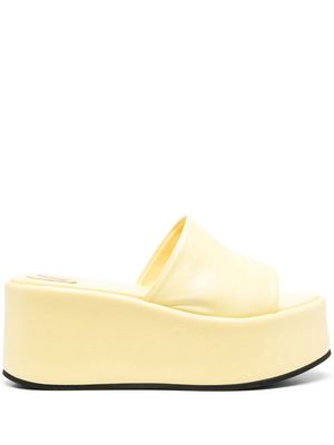 BETTINA VERMILLON Babeth flatform sandals - Yellow