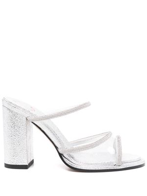 BETTINA VERMILLON Carmen 85mm mules - Silver