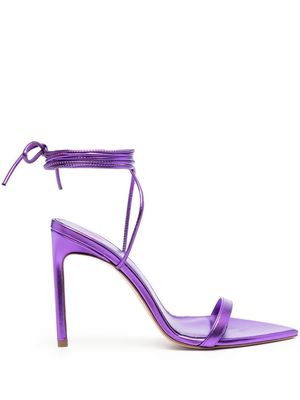 BETTINA VERMILLON Isabela 105mm leather sandals - Purple