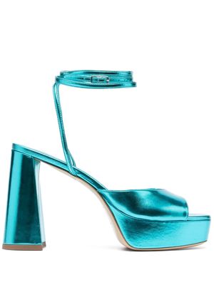 BETTINA VERMILLON Janet 110mm platform sandals - Blue
