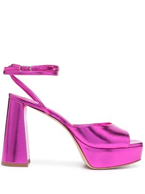 BETTINA VERMILLON Janet 110mm platform sandals - Pink