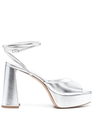 BETTINA VERMILLON Janet 110mm platform sandals - Silver