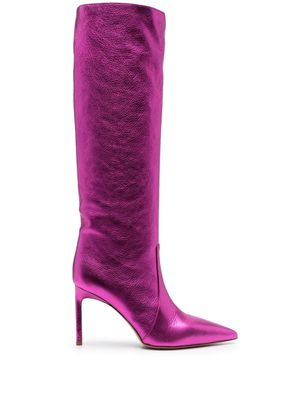 BETTINA VERMILLON Josefine 100mm leather boots - Pink