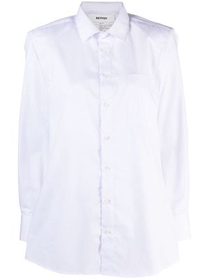 BETTTER cut-out poplin shirt - White