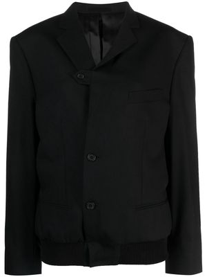 BETTTER single-breasted tailored bomber jacket - Black