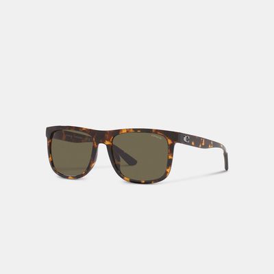 Beveled Signature Flat Top Square Sunglasses