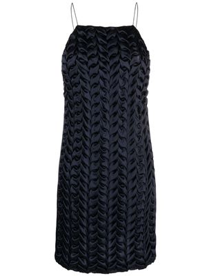 Bevza braided-style silk dress - Blue