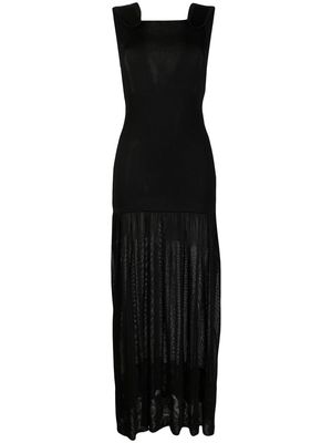 Bevza sleeveless knitted maxi dress - Black
