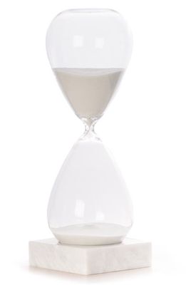 Bey-Berk 90-Minute Hourglass Sand Timer in White