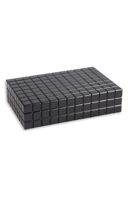 Bey-Berk Modern Cube Watch Storage Box in Black