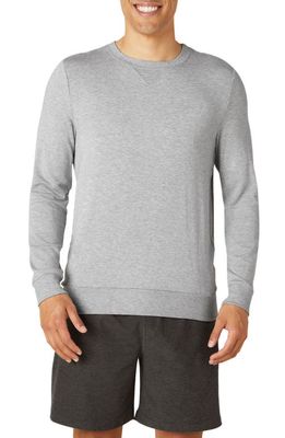 Beyond Yoga Always Beyond Crewneck Sweatshirt in Light Heather Gray 