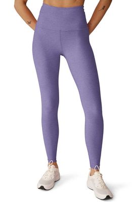 Beyond Yoga Caught in the Midi High Waist Leggings in Indigo Heather