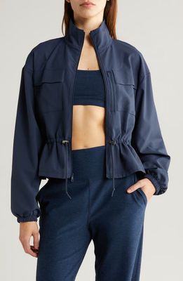 Beyond Yoga City Chic Jacket in Nocturnal Navy 