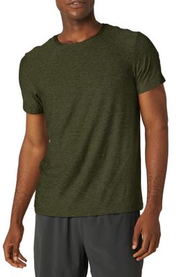 Beyond Yoga Featherweight Always Beyond Performance T-Shirt in Beyond Olive Heather