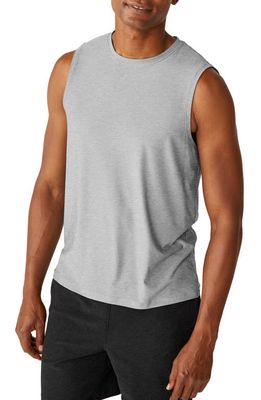 Beyond Yoga Featherweight Freeflo 2.0 Muscle Tank in Silver Mist