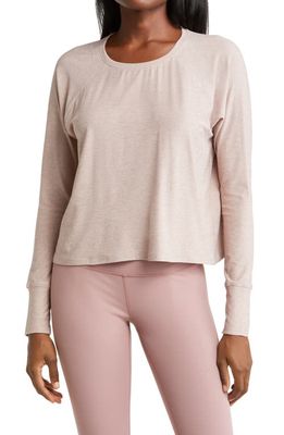 Beyond Yoga Featherweight Long Sleeve T-Shirt in Chai