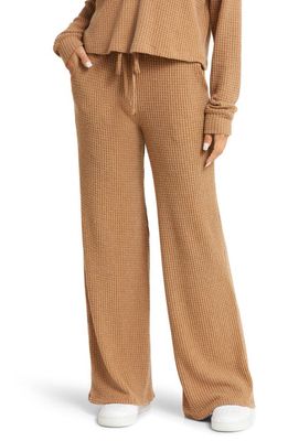 Beyond Yoga Free Style Waffle Knit Pants in Toffee