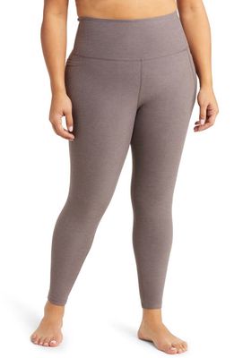 Beyond Yoga Out of Pocket High Waist Leggings in Woodland Heather