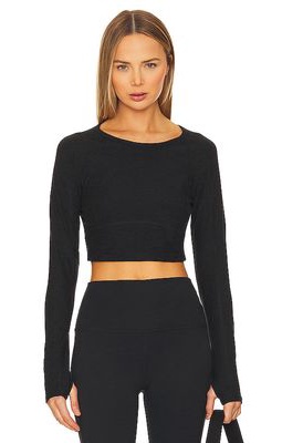 Beyond Yoga Spacedye Vitality Pullover Top in Black