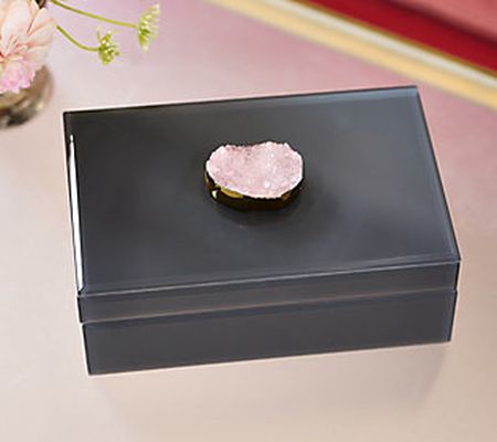 BFF Collection Decorative Gemstone Box with Lined Interior
