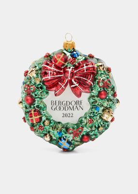 BG Wreath with Presents Christmas Ornament