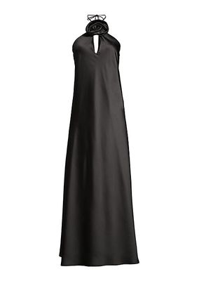 Bianca Satin Maxi Dress