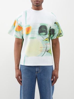 Bianca Saunders - Hard Food-print Cotton-jersey T-shirt - Mens - Multi